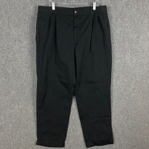 Farah's Chino Pants‎ 42x30 Men's Adults Zipper Fly Black